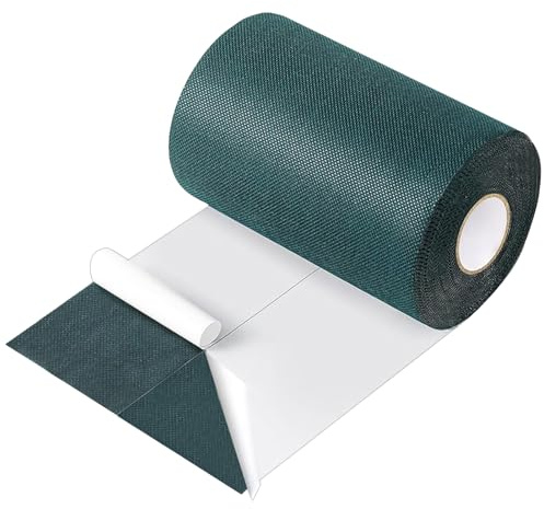 aotusoa Artificial Grass Tape Self-Adhesive Turf Tape Artificial for Connecting and Attaching Grass Garden Seam for Outdoor Synthetic Grass Lawn Carpet Seam Tape (Single-Sided 15cm X 15 m)