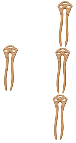 POPETPOP 4stücke Wood Hair Stick Aus Wood Retro U-förmige Haarnadel Für Frauen Elegantes Haaraccessoire Für Traditionelle Frisuren Und Besondere Anlässe