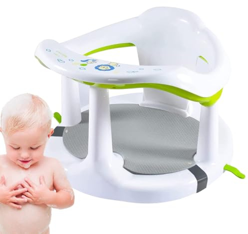Baby Bathing Tubs & Seats, Badewannensitz Baby Ab 6 Monate, Baby-Badewannen-Stützsitz, Hautfreundlicher Duschstuhl Für Kleinkinder Im Von 6 Bis 18 Monaten, Rutschfest, Hitzebeständig