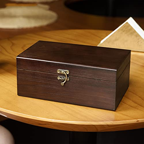 asdchZen Holz-Nähkästchen, Vintage-Mehrzweck-Kleine-Holzkiste-Organizer Für Bürobedarf, Nähsets Und Zubehör Für Anfängerreisende (Braun)