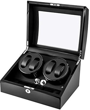Automatische Uhrenbeweger Box 4+6 Automatik Uhrenbeweger mit leisem uhr rotierende maschine mit LED Licht Uhrenbeweger für Organizer und Display Uhren
