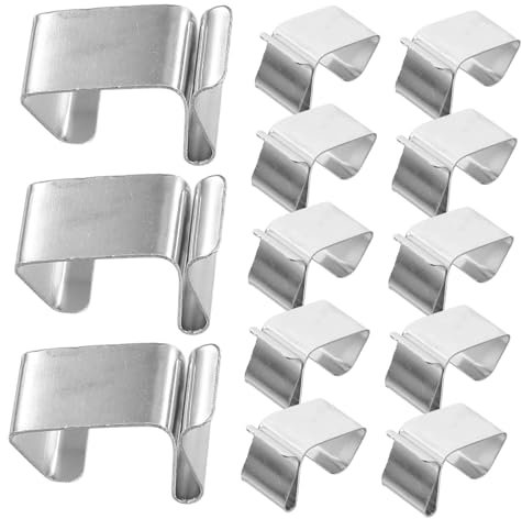 QUMIIRITY 50pcs Stainless Steel Christmas String Light Hooks Outdoor Gutter Clips for Holiday Decorations