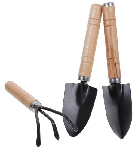 iplusmile Gartenpflegewerkzeuge 3 Teiliges Gartenwerkzeug Set Mit Handkelle Gartenrechen Ideal Zum Pflanzen Von Sukkulenten Robuste Handliche Gartengeräte Für Die