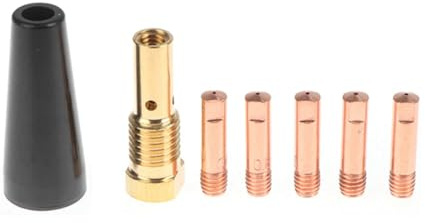 Aiciyimo 7Pcs/Set Gasless Nozzle Tips for Century FC90 Flux-Cored Wire Feed K3493-1 035 0.9mm FC90 MIG Welder Welding Tools