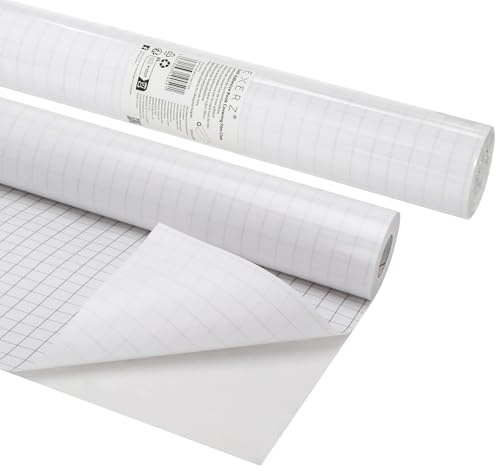 EXERZ Film adhésif pour couverture de livre - 33 cm x 10 m - Rouleau en plastique transparent et imperméable pour cahiers, fabrication d'étiquettes, artisanat et protection