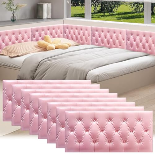 Coussin Mural Panneaux Rembourré Autocollants Anticollision 3D Décoration Papier Peint 3D Mural Panneaux Muraux comme Tête de Lit