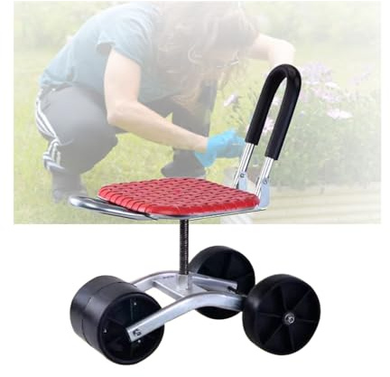 Generisch Rollbarer Gartenarbeitshocker,Gartenhelfer Mit Einer Tragkraft Von 150 Kg,20–33 cm Höhenverstellbar,for Den Außenbereich,Rasen,Hof, Zuhause
