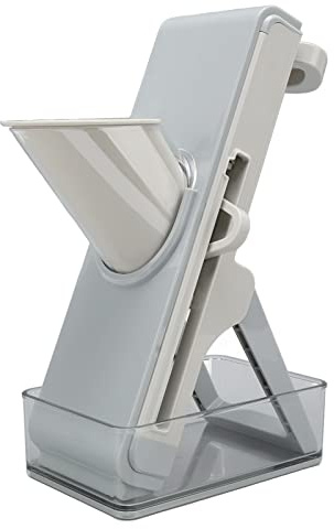 LOCADENCE Mandoline Slicer, 3 sur 1 Choppeur Légumes Pliables Multifonctionnels, Coupes Pomme Terre avec Boîte Rangement pour la Cuisine