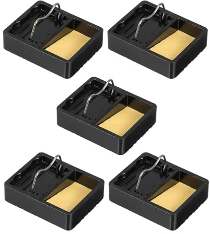 Lurrose 5pcs Mini Soldering Iron Holder Stand Heat-Resistant Solder Station Rest for Portable Soldering Workstation and Small Electronic Projects