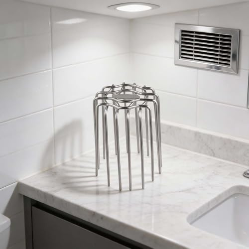 Copertura per tubo di scarico, cappa per cucina, bagno, in acciaio inox 304, a prova di roditori, per tubi da 180 mm