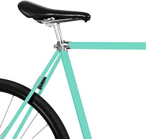 MOOXIBIKE Mint Matt Fahrradfolie für Rennrad, MTB, Trekkingrad, Fixie, Hollandrad, Citybike, Scooter, Rollator für circa 13 cm Rahmenumfang