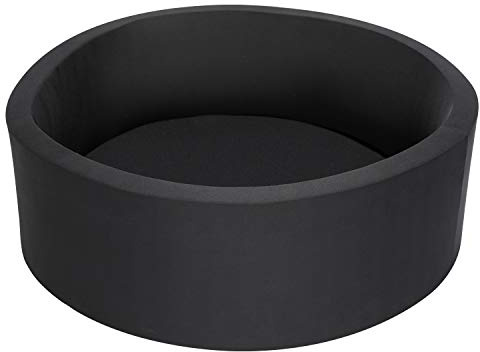 TrendBox Soft Foam Sponge Indoor Round Ball Pit,Ideal for Children - Black