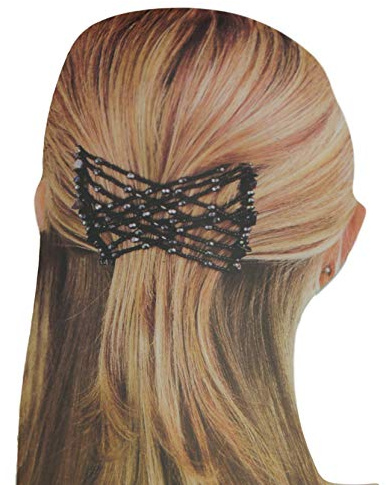 2in1 Frisurenhilfe & Haarschmuck 2er Set Haar Twister Pferdeschwanz Spange Halter Haarband Haarklammer Hairtwister Haargreifer Pony Haarclip Donut Haar Bun Maker Styling Hochsteckfrisur braun+schwarz