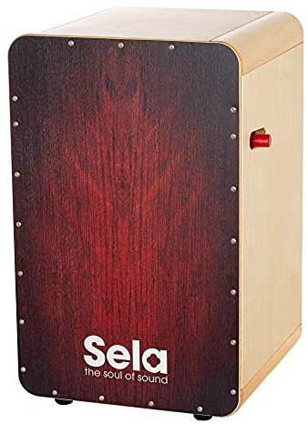 Sela CaSela Pro - Red Dragon - Snare Cajon mit On/Off-System und Clap Corners