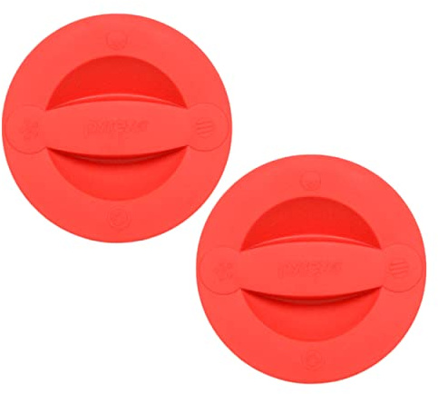 Pyrex 516-RRD-PC - Tapas medidoras rojas de 2 tazas – 2 unidades fabricadas en los Estados Unidos
