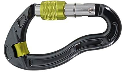 XIZONLIN Outdoor Klettern Karabiner Aluminiumlegierung Schraubkarabiner Karabinerhaken Schlüsselanhänger für Hängematten Schaukel Camping Wandern Reisen
