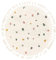 RugVista, Confetti, Kinderzimmer Teppich, ∅ 100 cm, Kinderteppich für Kinder, Spielteppich für Babys, Shaggy handwebstuhl, Maschinell hergestellt, Hochflor, Keine schädlichen Stoffe, Off-Weiß