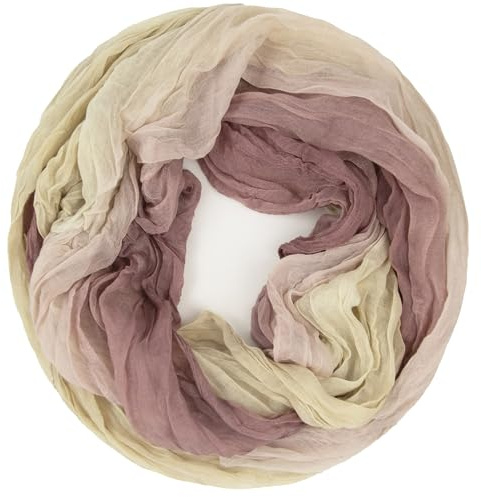 Gloop Damen Schal leichter Loop schal Schlauchschal Tuch mit Farbverlauf | Viele Farben Halstuch Tuch weich und angenehm auf der Haut