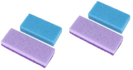 Beavorty 4stücke Fußpflege Bimsstein Natürlicher Hornhautentferner Für Sanfte Pediküre Effektives Peeling Für Glatte Füße Leicht Und Tragbar Zufällige Farben