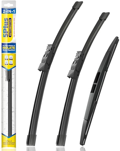5 PLUS® Silicone Windshield Wiper Blades Replacement for 2024 2023 2022 2021 2020 2019 SUBARU Forester Wiper Blades(Set of 3),Automotive Replacement Windshield Wiper Blades-26/17/14