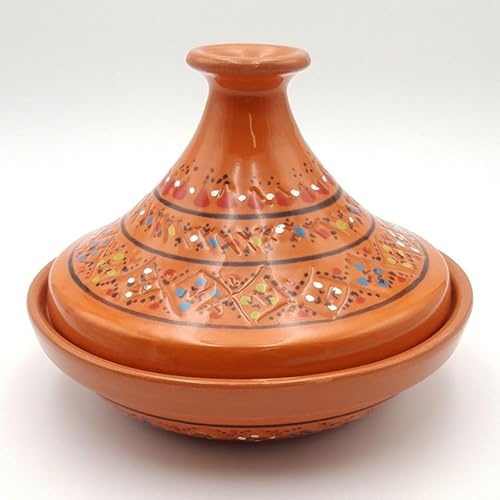 Tajine individuel évasé Marrakech Orange - D 22 cm