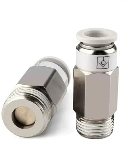 Pneumatisches Einweg-Rückschlagventil, SMC-Typ, gerades Steuer-Schnellstecker-Rückschlagventil, 4 mm, 6 mm, 8 mm Schlauchanschlussrohr, One-tou (Color : 8-1l8, Size : VPC)