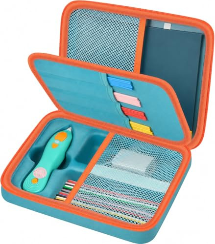 casmilee Sac pour stylo 3D 3Doodler Start+ Essentials (2023/2024) pour enfants - Kit d'activités artistiques - Rangement pour jouets éducatifs STEM - Pour filaments en plastique - Pour DoodlePad