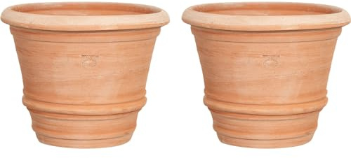 Biscottini Pots en Terre Cuite, Rouge, L40xPR40xH30