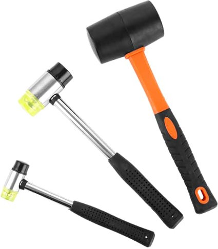 2 st. gummihammare med dubbla huvuden