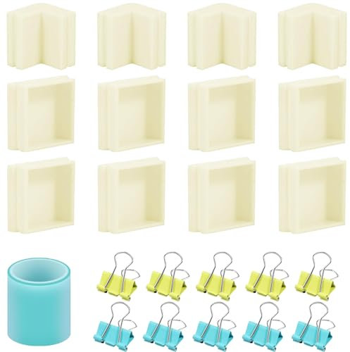 kwoifioy Boîtier Moule Réglable pour Fabrication Moules en Silicone Cadre Boîtier en Caoutchouc Silicone pour Moule À Bougie