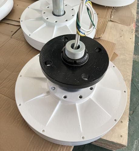 KX-ENERGIE 3Phasen Permanentmagnet-Generator 3000W 48V 96V 220V 380V Außenrotor Seltenerd-NdFeB Synchrongenerator Kernloser Elektromotor DIY 3KW Vertikale Windturbinen oder Wasserturbine