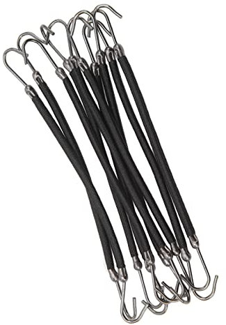 Fyearfly Offene Pferdeschwanzhaken, Ladies Hooks, 10pcs Pferdeschwanzhalter Hook Frauen Mädchen Flexible Elastische Haarband -Hook -Styling -Tool für Bürodating (Schwarz)