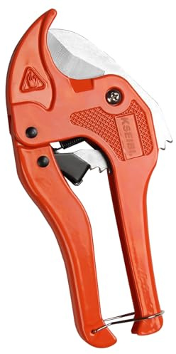GNAUMORE Cut del Tubo in PVC,Cortador de Tubos Tipo Trinquete para Tubos de Plástico,Corta Tubo de PEX,Cortatubos PVC,para Herramientas de Electricista y Carpintería