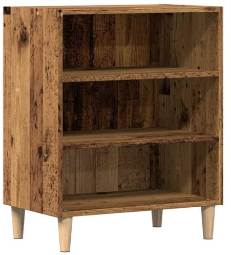 ULUYYUC Mobile da Bagno Mobile Cucina Salvaspazio Mobiletto da Esterno Credenze Cucina - Credenza Legno Antico 57x35x75 cm in Truciolato per Ingresso Ufficio Soggiorno Lavanderia