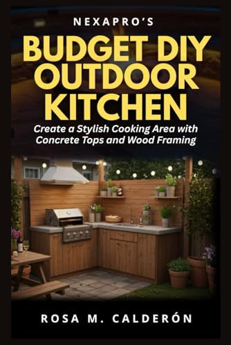 NexaPro’s Budget DIY Outdoor Kitchen: Create a Stylish Cooking Area with Concrete Tops and Wood Framing (Backyard DIYs)