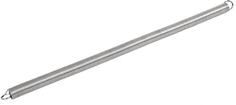 sourcing map 1mmx12mmx300mm 304 Edelstahl Zugfedern silber farbton