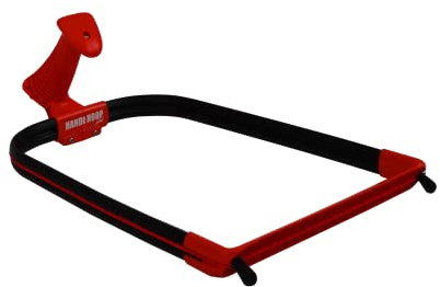 The Helping Hand Company Handi Hoop Plus Panier pour sac poubelle pour ramasser la litière, support de sac poubelle, pelle légère et cerceau de balayage avec prise en main confortable sécurisée, léger