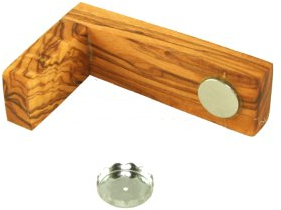 D.O.M.® Magnetseifenhalter aus Olivenholz 9 cm