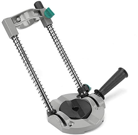 Fockety Drill Guide, Drill Stand, Positioning Holder Positioning Tools and Instruments 45 Degree Adjustable Angle Drill Bit Holder for Electric Drill