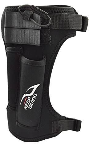 Milageto Adjustable Diving Holder Sheath with Leg Arm Strap Diver Accessories