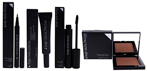 Diego Dalla Palma Compact Powder Highlighter -High Performance Mascara Kit per donne 4 pezzi Kit