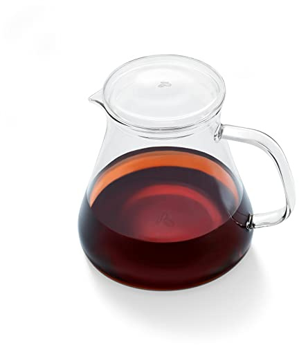 Tchibo Glaskaraffe, Borosilikatglas, Deckel, hitzebeständig, 600 ml