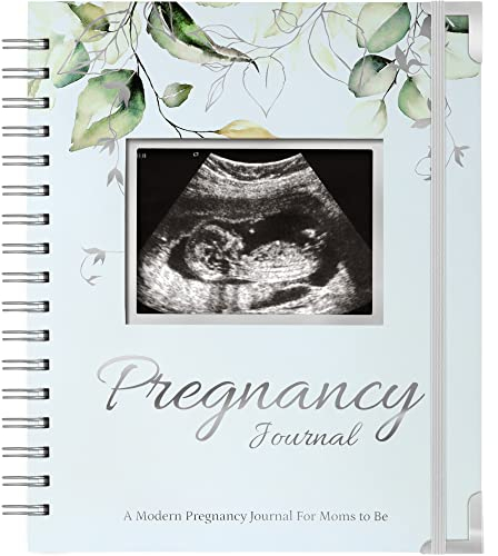 Schwangerschaftstagebuch Erinnerungsbuch - 90 Seiten Hardcover Schwangerschaftsbuch, Schwangerschaftsplaner, Schwangerschaftstagebücher für Erstmütter, Baby-Erinnerungsbuch (Frost)