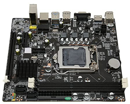 Carte Mère de Jeu, LGA 1155 Double Canal DDR3 16 Go de Mémoire M ATX Carte Mère D'ordinateur, Interface HDMI VGA PCI E, Panneau Avant USB
