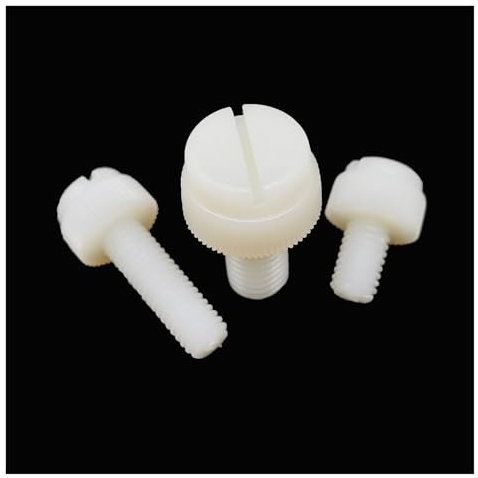 10 Stück M3 bis M8 Nylon-Kunststoff, isoliert, Rändelschraube, handfest, Rändelschraube, Schraube for PC, Computergehäuse, Netzteil, PCI (Color : 20mm_M4)