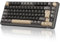 RK ROYAL KLUDGE M75 Clavier Mécanique sans Fil, Azerty BT5.0/2.4G/USB-C Compact 75% Clavier Gamer Mécanique avec écran Intelligent OLED et Bouton Rétroéclairage RVB, Interrupteur Marron, Grey