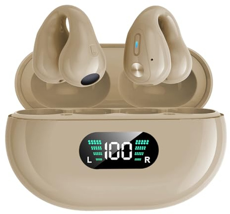 HUIOP Auriculares Inalámbricos YYK-Q80 Con Ganchos Para La Oreja, Batería Incorporada de 350 mAh, Clip BT5.3, Estéreo HiFi