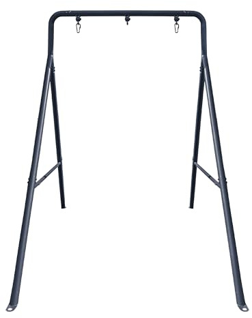 gobaplay Single Swing Set Frame, TitanFlex 6.7ft x 8.4ft Modular Metal Swingset - Outdoor & Backyard Playground Equipment for Kids (Frame Only)