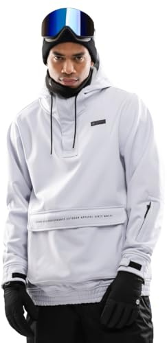 SIROKO - Chaqueta de Nieve con Bolsillo Canguro W3 Lhotse - L - Gris