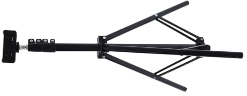 Trípode para Proyector Portátil Negro de Aluminio Abs | Soporte de Suelo Ajustable, 1 Juego, para Oficina y Presentaciones, Carga Estable y Uso Varios Dispositivos